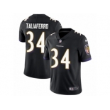 Youth Nike Baltimore Ravens #34 Lorenzo Taliaferro Vapor Untouchable Limited Black Alternate NFL Jersey