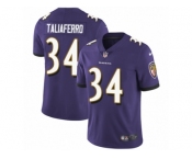 Youth Nike Baltimore Ravens #34 Lorenzo Taliaferro Vapor Untouchable Limited Purple Team Color NFL Jersey