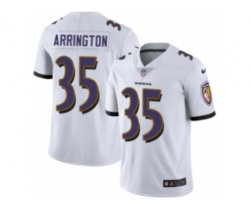 Youth Nike Baltimore Ravens #35 Kyle Arrington Elite White NFL Jersey