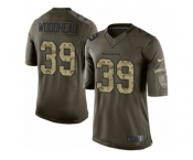 Youth Nike Baltimore Ravens #39 Danny Woodhead Limited Green Salute to Service NFL Jersey