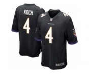 Youth Nike Baltimore Ravens #4 Sam Koch Black Alternate NFL Jersey