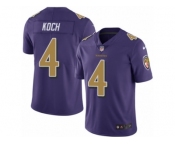 Youth Nike Baltimore Ravens #4 Sam Koch Limited Purple Rush NFL Jersey