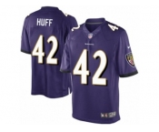 Youth Nike Baltimore Ravens #42 Marqueston Huff Limited Purple Team Color NFL Jersey