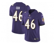 Youth Nike Baltimore Ravens #46 Morgan Cox Vapor Untouchable Limited Purple Team Color NFL Jersey