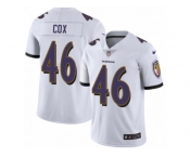 Youth Nike Baltimore Ravens #46 Morgan Cox Vapor Untouchable Limited White NFL Jersey