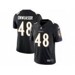 Youth Nike Baltimore Ravens #48 Patrick Onwuasor Black Alternate Vapor Untouchable Limited Player NFL Jersey