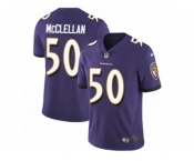 Youth Nike Baltimore Ravens #50 Albert McClellan Vapor Untouchable Limited Purple Team Color NFL Jersey