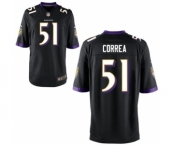 Youth Nike Baltimore Ravens #51 Kamalei Correa Black Alternate NFL Jersey