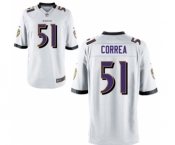 Youth Nike Baltimore Ravens #51 Kamalei Correa White NFL Jersey