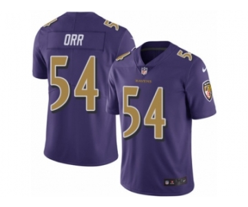 Youth Nike Baltimore Ravens #54 Zach Orr Limited Purple Rush NFL Jersey