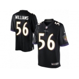 Youth Nike Baltimore Ravens #56 Tim Williams Limited Black Alternate NFL Jersey