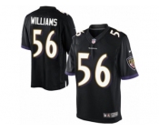 Youth Nike Baltimore Ravens #56 Tim Williams Limited Black Alternate NFL Jersey