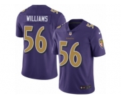 Youth Nike Baltimore Ravens #56 Tim Williams Limited Purple Rush NFL Jersey