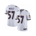 Youth Nike Baltimore Ravens #57 C.J. Mosley Vapor Untouchable Limited White NFL Jersey