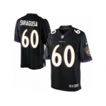 Youth Nike Baltimore Ravens #60 Nico Siragusa Limited Black Alternate NFL Jersey