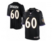 Youth Nike Baltimore Ravens #60 Nico Siragusa Limited Black Alternate NFL Jersey