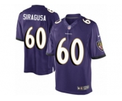 Youth Nike Baltimore Ravens #60 Nico Siragusa Limited Purple Team Color NFL Jersey