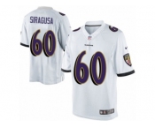 Youth Nike Baltimore Ravens #60 Nico Siragusa Limited White NFL Jersey