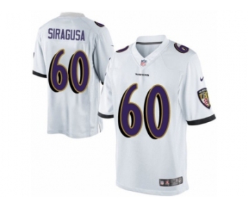 Youth Nike Baltimore Ravens #60 Nico Siragusa Limited White NFL Jersey