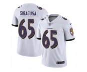 Youth Nike Baltimore Ravens #65 Nico Siragusa White Vapor Untouchable Limited Player NFL Jersey