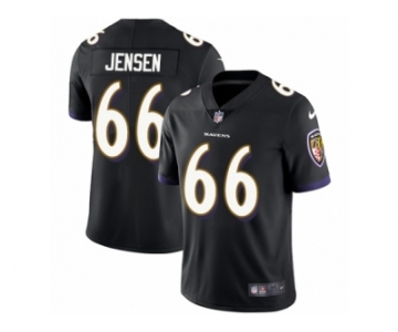 Youth Nike Baltimore Ravens #66 Ryan Jensen Black Alternate Vapor Untouchable Limited Player NFL Jersey