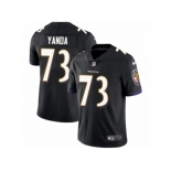 Youth Nike Baltimore Ravens #73 Marshal Yanda Vapor Untouchable Limited Black Alternate NFL Jersey