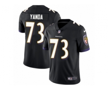 Youth Nike Baltimore Ravens #73 Marshal Yanda Vapor Untouchable Limited Black Alternate NFL Jersey