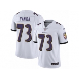 Youth Nike Baltimore Ravens #73 Marshal Yanda Vapor Untouchable Limited White NFL Jersey