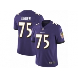 Youth Nike Baltimore Ravens #75 Jonathan Ogden Vapor Untouchable Limited Purple Team Color NFL Jersey