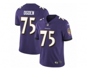 Youth Nike Baltimore Ravens #75 Jonathan Ogden Vapor Untouchable Limited Purple Team Color NFL Jersey