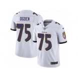 Youth Nike Baltimore Ravens #75 Jonathan Ogden Vapor Untouchable Limited White NFL Jersey