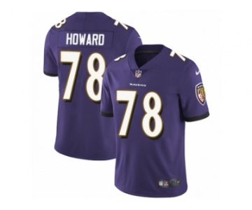 Youth Nike Baltimore Ravens #78 Austin Howard Purple Team Color Vapor Untouchable Limited Player NFL Jersey