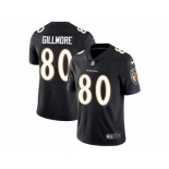 Youth Nike Baltimore Ravens #80 Crockett Gillmore Vapor Untouchable Limited Black Alternate NFL Jersey