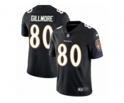 Youth Nike Baltimore Ravens #80 Crockett Gillmore Vapor Untouchable Limited Black Alternate NFL Jersey