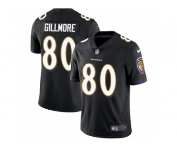 Youth Nike Baltimore Ravens #80 Crockett Gillmore Vapor Untouchable Limited Black Alternate NFL Jersey