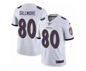 Youth Nike Baltimore Ravens #80 Crockett Gillmore Vapor Untouchable Limited White NFL Jersey