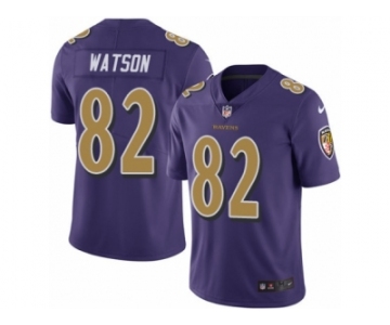 Youth Nike Baltimore Ravens #82 Benjamin Watson Limited Purple Rush NFL Jersey