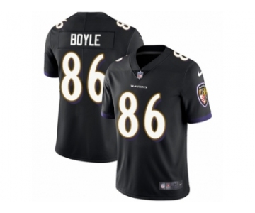 Youth Nike Baltimore Ravens #86 Nick Boyle Vapor Untouchable Limited Black Alternate NFL Jersey