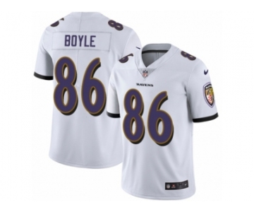 Youth Nike Baltimore Ravens #86 Nick Boyle Vapor Untouchable Limited White NFL Jersey