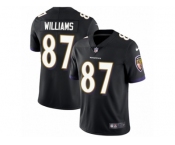 Youth Nike Baltimore Ravens #87 Maxx Williams Vapor Untouchable Limited Black Alternate NFL Jersey