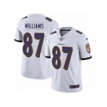 Youth Nike Baltimore Ravens #87 Maxx Williams Vapor Untouchable Limited White NFL Jersey