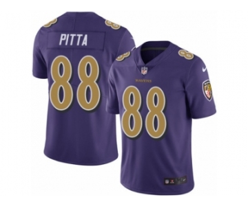 Youth Nike Baltimore Ravens #88 Dennis Pitta Limited Purple Rush NFL Jersey