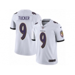 Youth Nike Baltimore Ravens #9 Justin Tucker Vapor Untouchable Limited White NFL Jersey