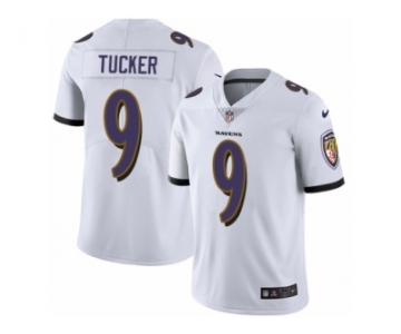 Youth Nike Baltimore Ravens #9 Justin Tucker Vapor Untouchable Limited White NFL Jersey