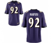 Youth Nike Baltimore Ravens #92 Bronson Kaufusi Purple Team Color NFL Jersey