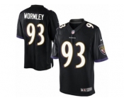 Youth Nike Baltimore Ravens #93 Chris Wormley Limited Black Alternate NFL Jersey