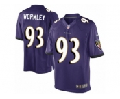 Youth Nike Baltimore Ravens #93 Chris Wormley Limited Purple Team Color NFL Jersey