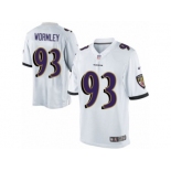 Youth Nike Baltimore Ravens #93 Chris Wormley Limited White NFL Jersey