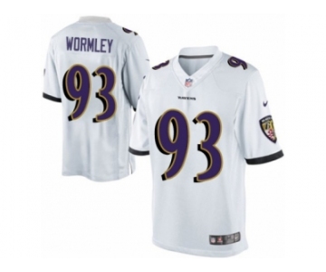 Youth Nike Baltimore Ravens #93 Chris Wormley Limited White NFL Jersey