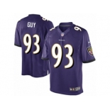 Youth Nike Baltimore Ravens #93 Lawrence Guy Limited Purple Team Color NFL Jersey